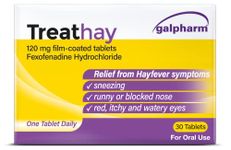 Galpharm Treathay Hayfever Relief Fexofenadine, 30 Count (Pack of 1)