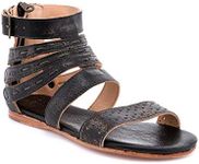 BED STU Women's Artemis Flat Sandal Black Size: 9 UK