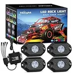 Nilight RGB LED Rock Lights Kit, 4 