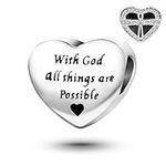 SBI Jewelry God Cross Heart Charm C