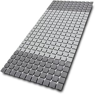 BEMISO Non Slip Massage Bathtub Mat,Shower Mat Non Slip 33.4 x 15.7 Inch Large Size with Suction Cups and Drain Holes Bath Mat for Tub