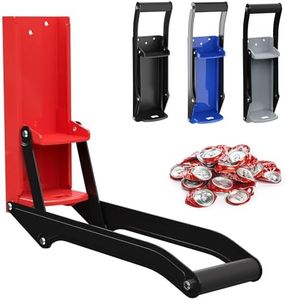 ATINY 16oz Manual Can Crusher Wall Mounted,Aluminum Can Crushers Smashers for Recycling 8oz-16oz Beer Soda Cans,Heavy Duty Can Crusher Manual (Red)
