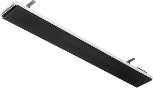 Dimplex DLW Series Outdoor Indoor Radiant Electric Heater - 1500W Wall or Ceiling Mounted Patio Heater, Zero Glare Long-Wave Infrared, IP55 Weatherproof for Patio, Restaurant, Garage - Black, 120V