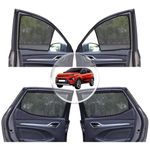 NEODRIFT 'NeoShade' Magnetic Car Sunshades for Tata Nexon (UV Protection, Strong Magnetic Grip, Zipper Design, Temperature & Privacy Control) (Set of 4)