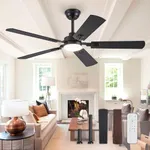 ZMISHIBO 52" Ceiling Fans with Ligh