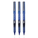 Pilot V5 Liquid Ink Roller Ball Pen -Blue(Pack of 3), (9000014710)