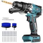 Cordless Drill Set for Makita 18V Battery, 20+3 Torque Setting Power Drill Driver Set, 1/2 Inch Keyless Chuck Brushless Compact Driver/Drill Kit Tool (Battery Not Included)