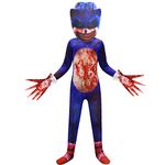 Kids fashion Costumes Toys Games Dress Up & Pretend Play Costumes Halloween jumpsuit 4-12years (Red, 9-10Years)