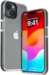 Vaku Luxos® Apex Series Back Cover Case for iPhone 15 Plus Metal Frame Camera Bump Scratch Resistant Slim Thin Military-Grade Protection - Black