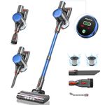 Powerffy N10 Cordless Vacuum Cleaner,30000pa/400W Powerful Stick Vacuum with 45Mins Detachable Battery,80000rmp Advanced Motor,Handheld Vacuum for Hard Floor,Carpet and Pet Hair