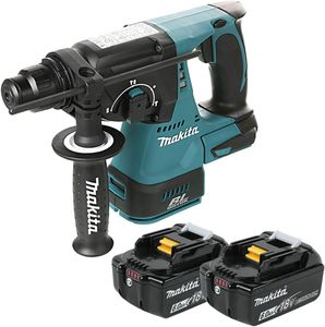 Makita 18V Brushless SDS+ Rotary Hammer Drill – 2 x 6.0Ah Batteries