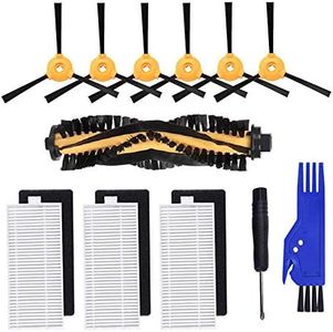 Electropan Deebot n79s Replacement Parts Main Brush + Side Brush + Filters, deebot replacement parts for DN622.11 DN622.31 N79 N79s N79SE N79W Deebot 500 661 D601