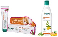 Himalaya Wellness Foot Care Cream | Moisturizes and Soothes Feet |, 50gm & Himalaya Pain Relief Oil, 100ml