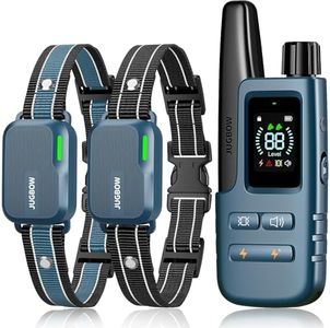 Shock Collar for 2 Dogs - 4200FT Dog Training Collar with Remote IPX7 Waterproof Electric Collar with 4 Training Modes, Security Lock E-Collar for Large Medium Small Breeds(Teal Blue)