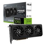 ASUS Prime GeForce RTX 5060 8GB GDDR7 OC Edition SFF Ready Graphics Card (PCIe 5.0, 8GB GDDR7, HDMI/DP 2.1, 2.5 slot, Axial tech fans, Dual BIOS)