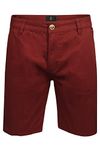 Xact Men's Cotton Stretch Chino Shorts (Burgundy) 38