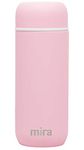 Mira 7 oz Insulated Small Thermo Flask | Kids Vacuum Insulated Water Bottle | Leak Proof & Spill Proof | Taffy Pink