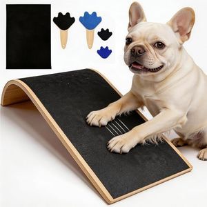 ASEWOTOS Dog Scratch Board with Mini Dog Nail File Board, Curved Dog Nail Scratch Board Set for Easy Dog Nail Trimming, Alternative to Dog Nail Clippers and Dog Nail Grinders
