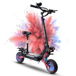 MetaMoov ZO01 Electric Scooter, 1200W Motor Scooter for Adults Up to 39 MPH & 43 Miles Ranges, Dual Disk Brake System & Shock 10" All Terrain Tires Adults Electric Scooter with Detachable Seat