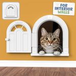 Large Cat Door for Wall Interior, S
