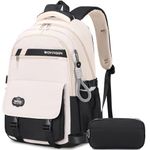 Woyiyaan Girls Backpack for School, Cute Teenage Multiple Pockets School Bag, Bookbag for Primary Elementary High School, Black, Rucksack Backpacks