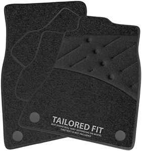 Car Mats FOR Peugeot 3008 2017+ Charcoal Carpet & Black Ribbed Trim & Black Full Width Heel Pad [SAPP-2161]