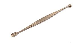 FusionKraft Volkmann Bone Curette, Double Ended, Round/Oval Cup, 8" (Plastic, Nasal, Neuro, Ortho & General Surgery Curette)