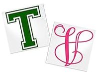 Single Letter Decal for Tumble Cup,