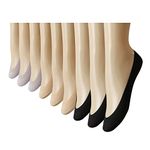 Vihir 9 Pack Women's No Show Liner Socks- No Show Ultra Low Socks Women for Flats High Heels