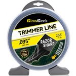 253 ft .095 Twisted Weed Wacker String for Black Diamond Trimmer Line Replacement, Commercial Heavy-Duty Weed Eater String for Echo, EgoString Trimmer with Line Cutter(Part No. 330095073)