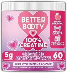 100% Creatine for Women, Premium Creatine Monohydrate Powder 200 Mesh Micronized Creatina, Glute Builder Supplement, 60 Servings