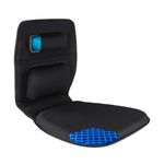 FOMI Gel Wheelchair and Low Back Chairs Seat and Back Cushion | Orthopedic Seat Pad, Firm Back Support and Lumbar Pillow for Wheelchairs, Car, Truck, Gaming | Pressure Sore, Coccyx Pain Relief