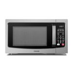 TOSHIBA ML-EM31P(SS)/CA Microwave Oven with Smart Sensor, Easy Clean Interior, ECO Mode, and Sound On/Off, 1.2 Cu. ft, Stainless Steel