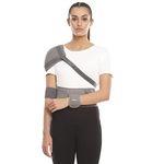 Romsons Elastic Shoulder Immobilizer With Support Brace- Arm Sling Used For Injuries By Men and Women - X Large Size