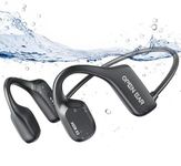 Waearmusic Swimming Headphones, Bone Conduction Headphones Bluetooth 5.1, IP68 Waterproof Headphones for Swimming, 16GB Memory Underwater Headphones, Open-Ear Earphones for Swimming, Running, Cycling