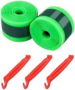 Bike Tire Liner 2 Rolls Bicycle Inner Tube Flat Protectors Tire Liner Compatible with 24" 26" 29" with 3PCS Bike Tire Levers TPU Proof Bike Wheel Liner for BMX Mountain Road Bicycle Ebike Tires