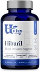 Utzy Naturals Hiburil | Blood Pressure Support Formula | with Olive Leaf Extract, Hibiscus Extract, & Lemon Balm Extract | 30 Servings