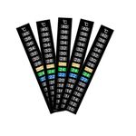 ULTECHNOVO Temperature Strip Sticker - Aquarium Thermometer Stick on - Fish Tank Digital Thermometer, 18-34 Degree Range (10pcs)