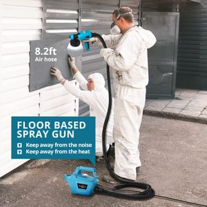 Tilswall Pro 800W Electric Fence Paint Sprayer – 3 Nozzles, 1300ml HVLP Gun