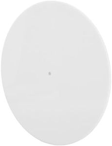 SOULONG 12 Inch Acrylic Turntable Mat Record Platter Slipmat for LP Record Players 3mm Thick Anti Static Transparent Platter Reduces Noise with Shiny Effect (White)