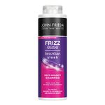 John Frieda Frizz Ease Brazilian Sleek Frizz Immunity Smoothing Shampoo 500ml, Hydrating Shampoo for Frizzy, Coarse Hair