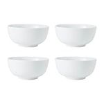 MIKASA Chalk 4pc Porcelain Cereal Bowl Set, 14cm, Gift Boxed