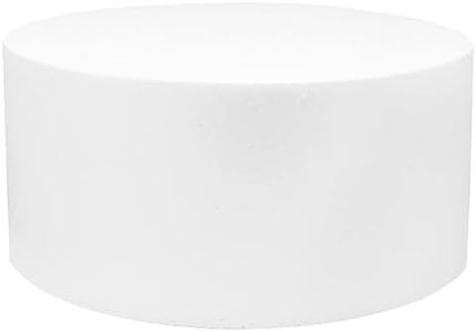 O'CREME Polystyrene Dummy Cake Decorating Display for Baked Goods Bakery Supplies Round Shape (20” Diameter x 6” High)