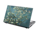 TaylorHe 15.6 inch 15 inch Laptop Skin Vinyl Decal with Colorful Patterns and Leather Effect Laminate MADE IN England Vintage Oil Painting