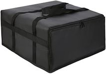 Musbus 24'x24'x14' Pizza Carrier Insulated Bags Large for Deliveries, Insulated Pizza Carrier Delivery Bag Food Bag for Personal and Professional Use, Black 4, 24W x 24D x 14H