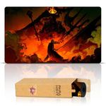 Paramint I Am No Man (Stitched) - MTG Playmat by Anato Finnstark, LOTR Lord of The Rings - Compatible with Magic The Gathering Playmat - Play MTG, YuGiOh, TCG - Original Play Mat Art Designs