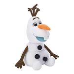 Disney Store Official Olaf Soft Toy, Frozen 2, 38cm/15”, Cuddly Plush Toy Snowman with Shimmery Finish and Embossed Snowflakes, Suitable for All Ages