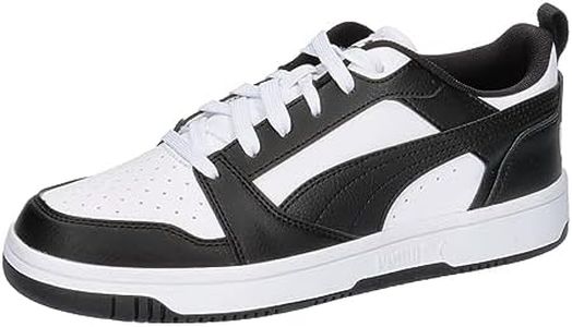 PUMA Rebound V6 Lo Jr, Sneaker Unisex - Bambini e ragazzi, Puma White Puma Black, 39 EU