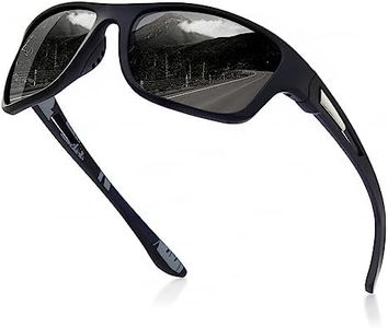 suoso Polarized Sports Sunglasses for Men: UV400 Protection Glasses Womens Wrap Around Goggles for Driving Fishing