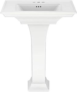 American Standard 0297400.020 Town Square S Pedestal Sink, 4-inch Centers, White
